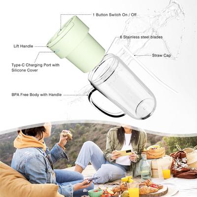 Mini Rechargeable Juicer Blender – Portable USB Smoothie & Juice Maker