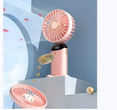 Mini Portable Fan – USB Rechargeable Handheld Air Fan for Travel & Office