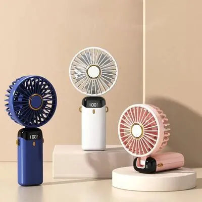 Mini Portable Fan – USB Rechargeable Handheld Air Fan for Travel & Office