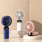 Mini Portable Fan – USB Rechargeable Handheld Air Fan for Travel & Office