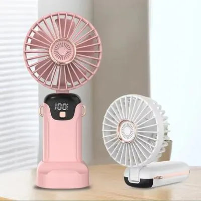 Mini Portable Fan – USB Rechargeable Handheld Air Fan for Travel & Office
