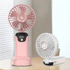 Mini Portable Fan – USB Rechargeable Handheld Air Fan for Travel & Office