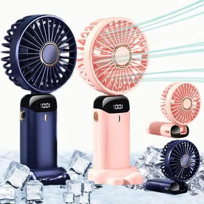 Mini Portable Fan – USB Rechargeable Handheld Air Fan for Travel & Office