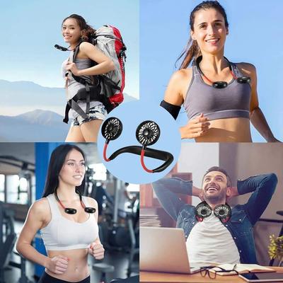 USB Neck Fan – 360° Hands-Free Portable Cooling Fan with 3 Speed Settings