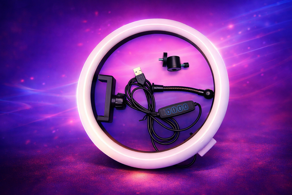 LED Ring Light with Stand – 10/12 Inch Fill Light for YouTube TikTok & Live Streaming