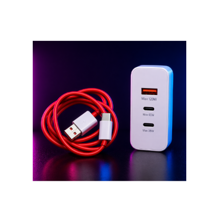 120W Fast Charging Adapter – USB Warp Charger for Smartphones & Tablets