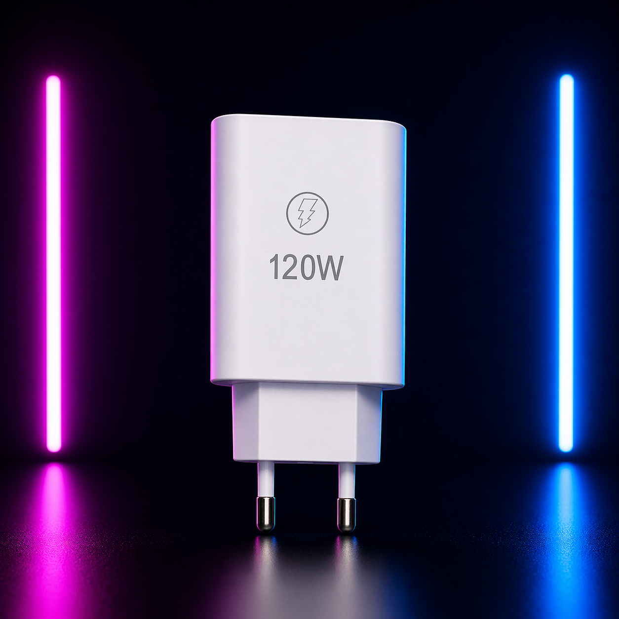 120W Turbo Fast Charger with Type-C Cable – Super Quick Charge Adapter