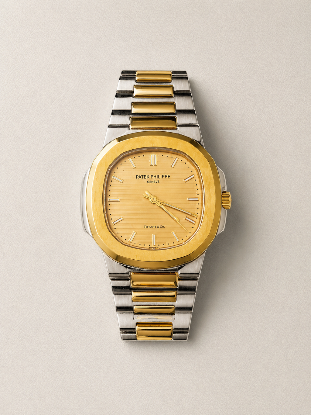 Gold Silver Men's Wrist Watch – Elegant Formal Dress Watch for Daily Wear