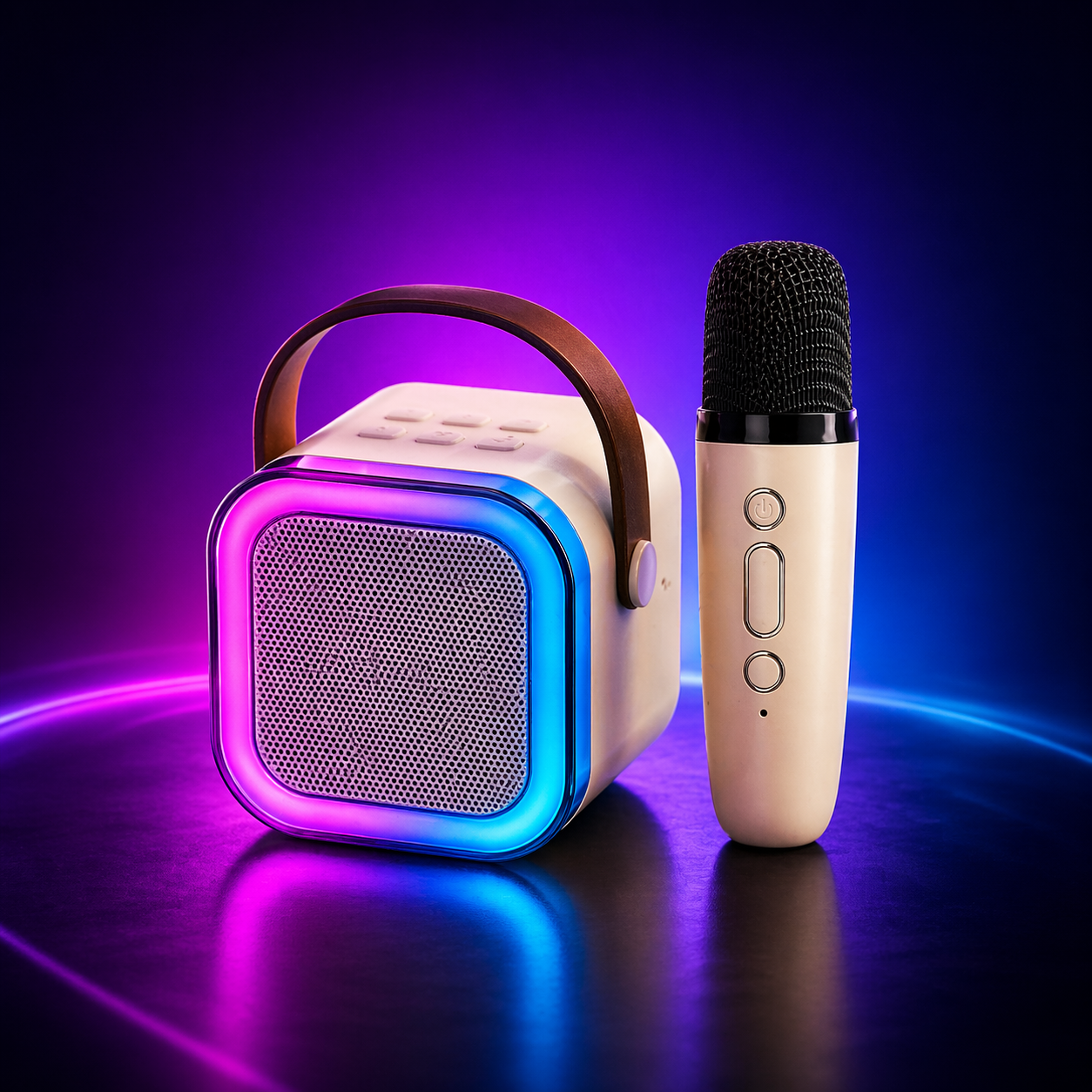 RGB Bluetooth Speaker – Portable Wireless Speaker with LED Lights & Deep Bass