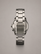 AQUATIME Silver Chronograph Watch for Men – Stainless Steel Bracelet